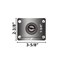 Bk Resources 3-inch Plate Casters, Hard Rubber Wheels, Top Lock Brake, 300lb Capacity, 4PK 3SBR-1PT-HR-PS4 - alternate 2